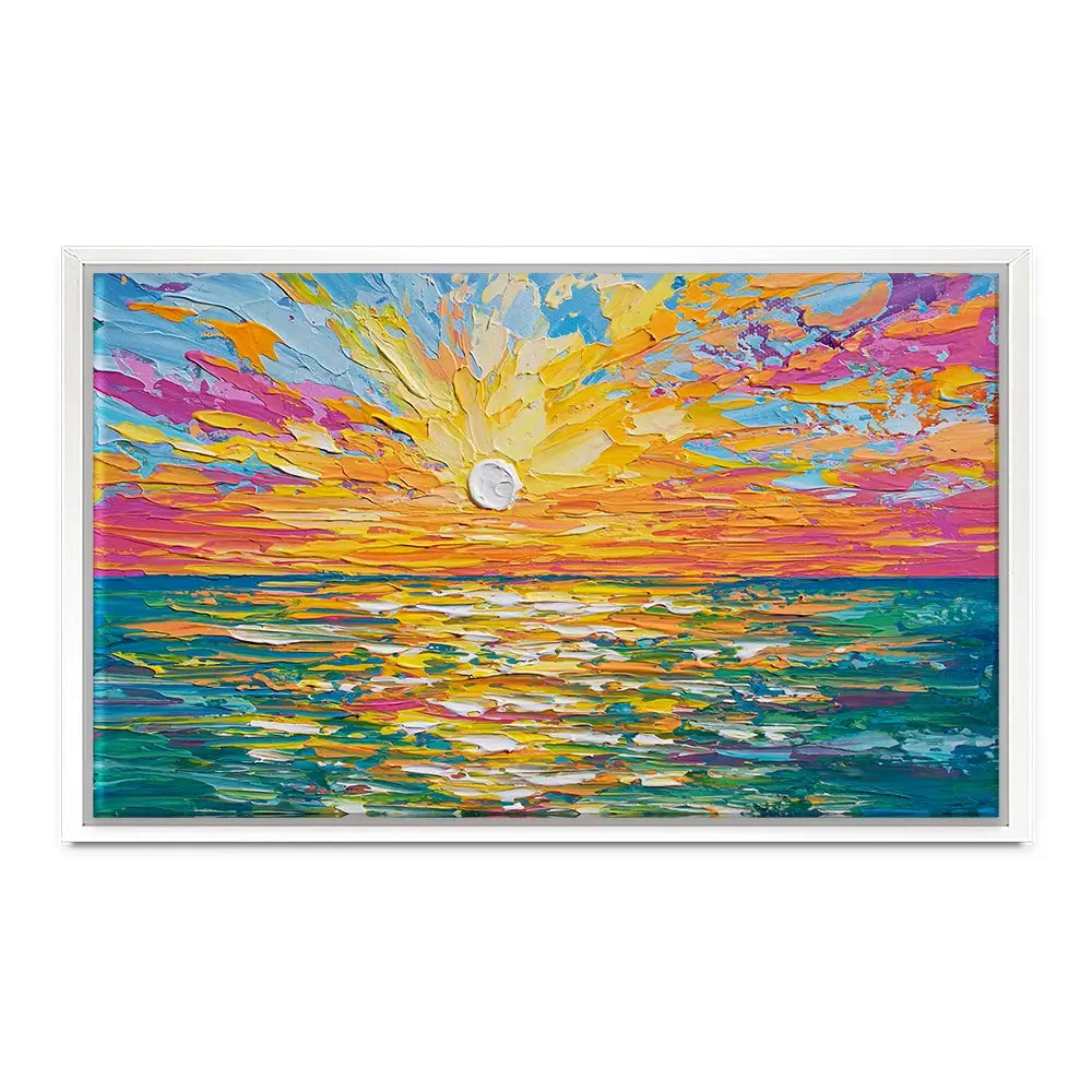 The Sun Is Setting Canvas Print The Sun Is Setting Canvas Print wall art product Olga Tkachyk