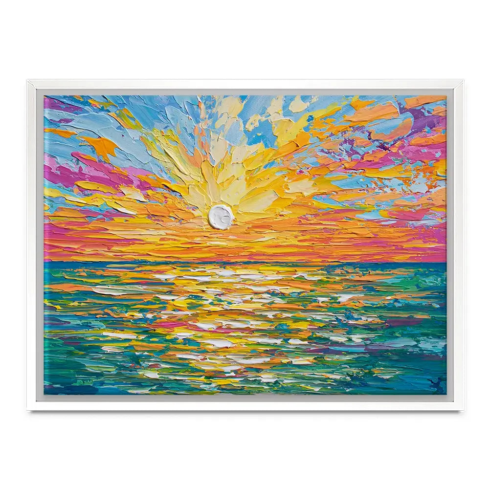 The Sun Is Setting Canvas Print The Sun Is Setting Canvas Print wall art product Olga Tkachyk