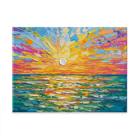 The Sun Is Setting Canvas Print The Sun Is Setting Canvas Print wall art product Olga Tkachyk