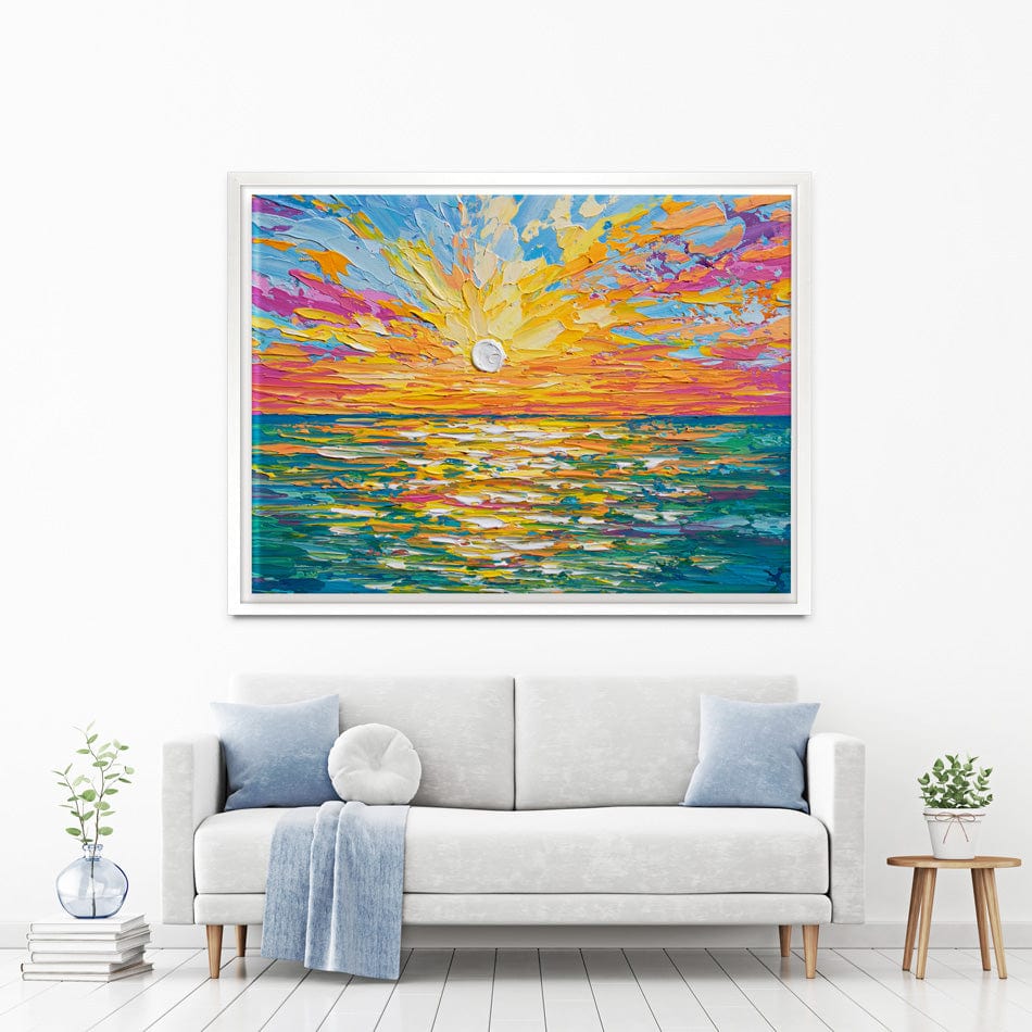 The Sun Is Setting Canvas Print wall art product Olga Tkachyk