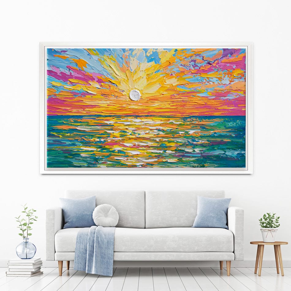 The Sun Is Setting Canvas Print wall art product Olga Tkachyk