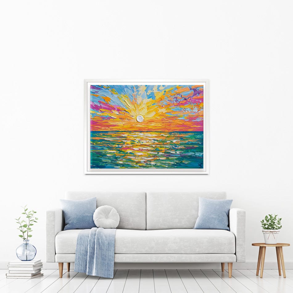 The Sun Is Setting Canvas Print wall art product Olga Tkachyk