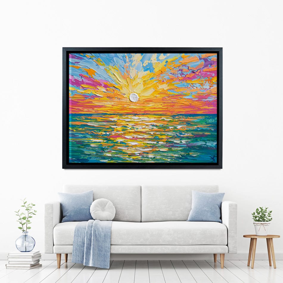 The Sun Is Setting Canvas Print wall art product Olga Tkachyk