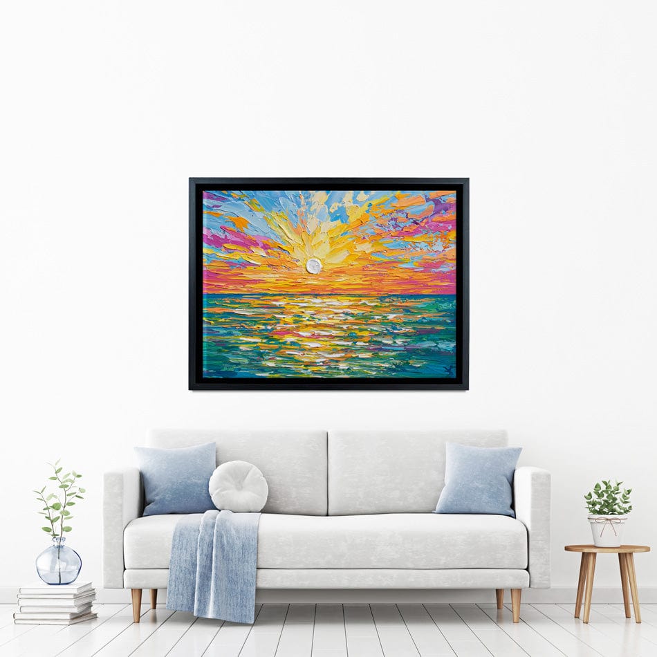 The Sun Is Setting Canvas Print wall art product Olga Tkachyk
