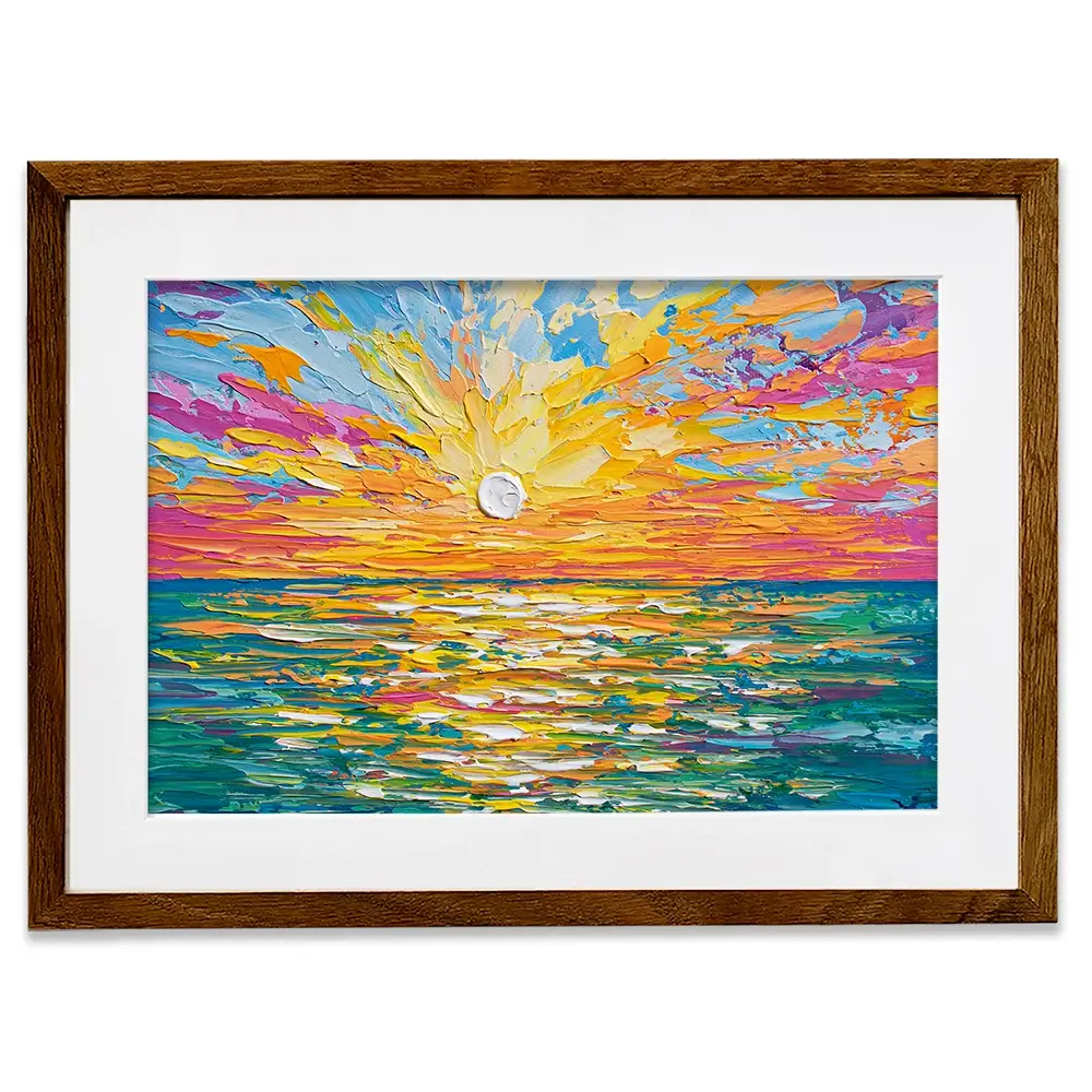 The Sun Is Setting Framed Art Print The Sun Is Setting Framed Art Print wall art product Olga Tkachyk