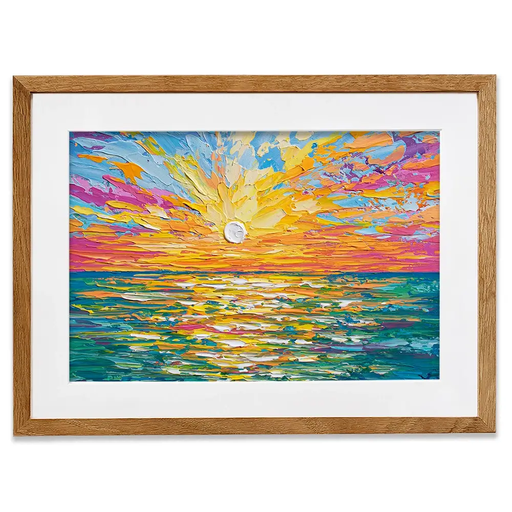 The Sun Is Setting Framed Art Print The Sun Is Setting Framed Art Print wall art product Olga Tkachyk