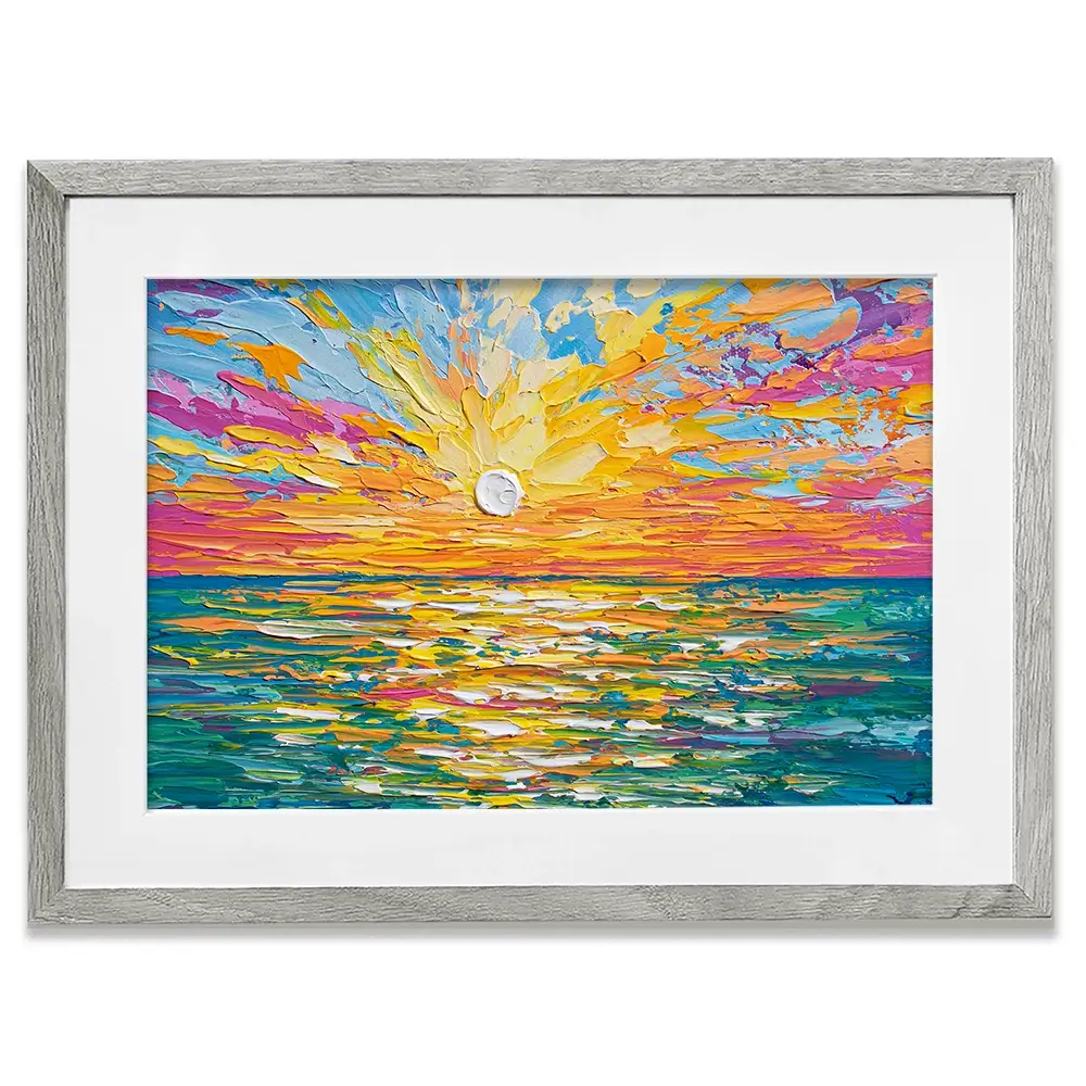 The Sun Is Setting Framed Art Print The Sun Is Setting Framed Art Print wall art product Olga Tkachyk