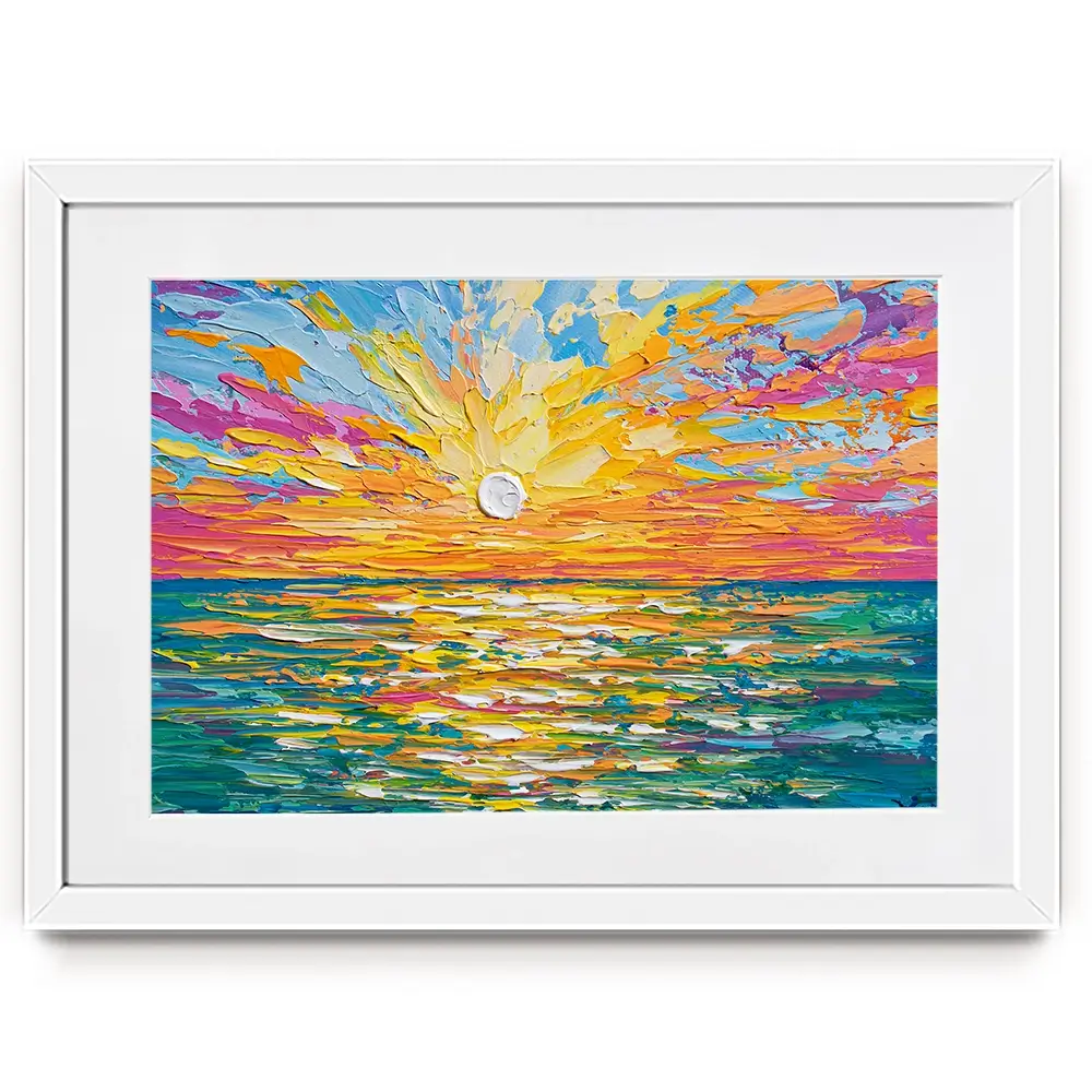 The Sun Is Setting Framed Art Print The Sun Is Setting Framed Art Print wall art product Olga Tkachyk