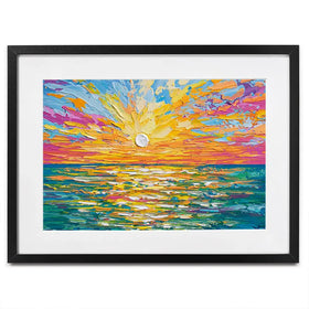 The Sun Is Setting Framed Art Print The Sun Is Setting Framed Art Print wall art product Olga Tkachyk