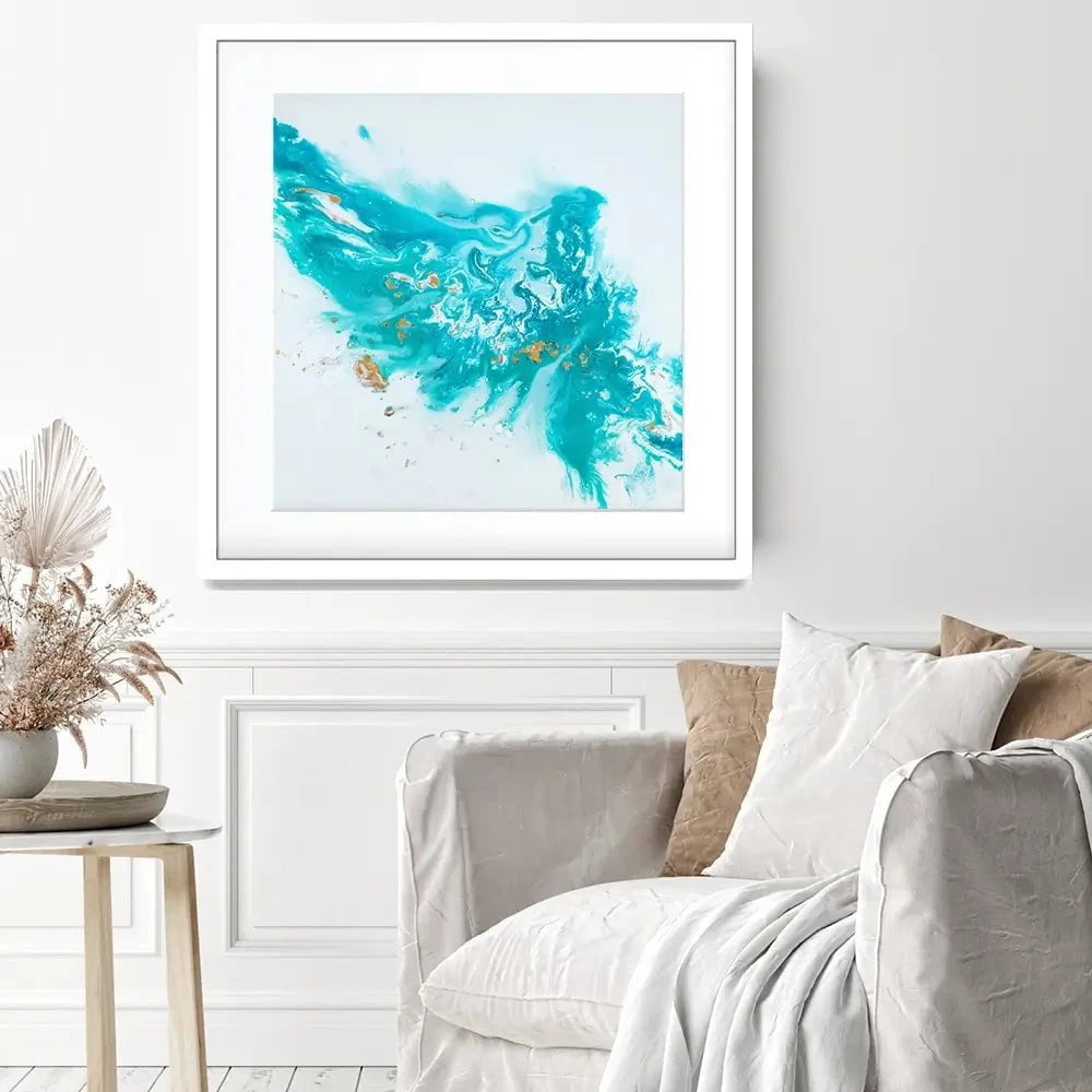 The Surf Square Framed Art Print The Surf Square Framed Art Print wall art product Laure Bury