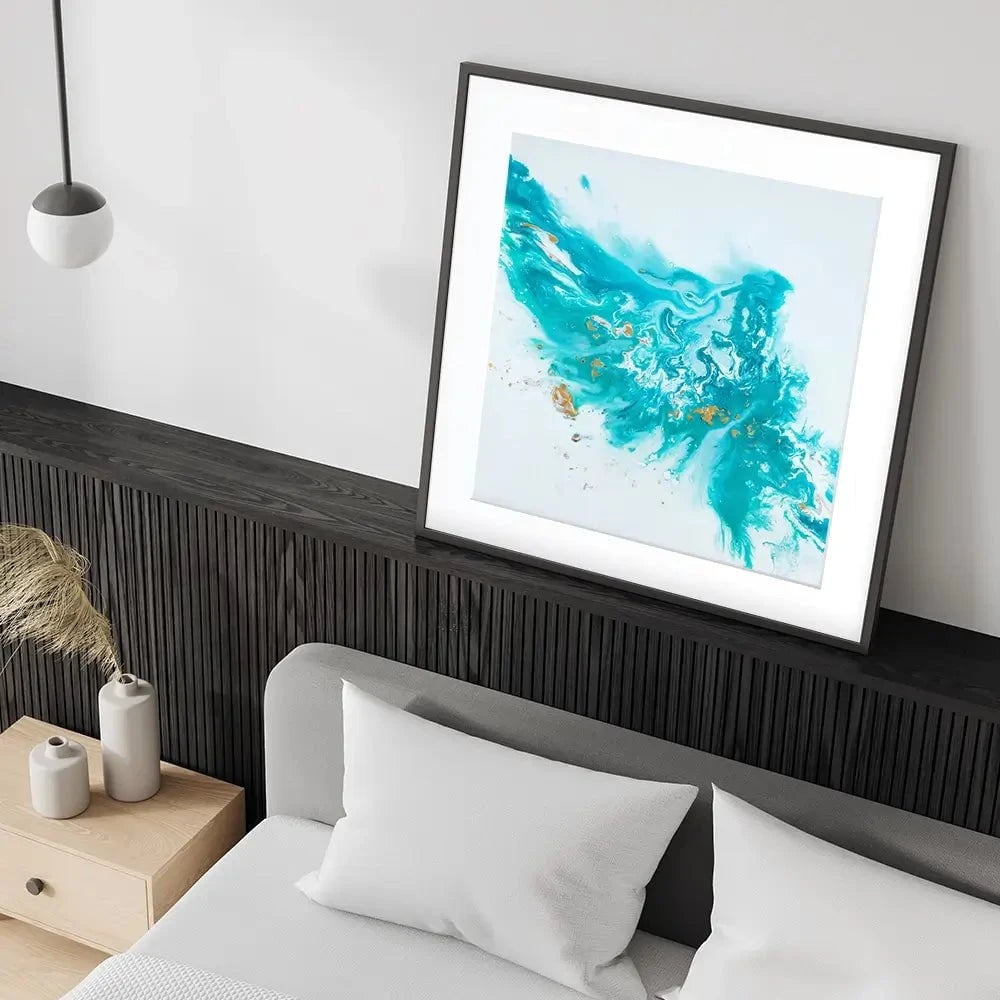 The Surf Square Framed Art Print The Surf Square Framed Art Print wall art product Laure Bury