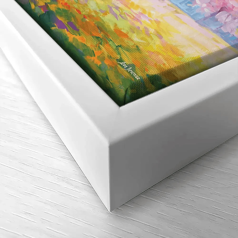 The Sweet Romance Of Cherry Blossom Trees Canvas Print The Sweet Romance Of Cherry Blossom Trees Canvas Print wall art product Leon Devenice