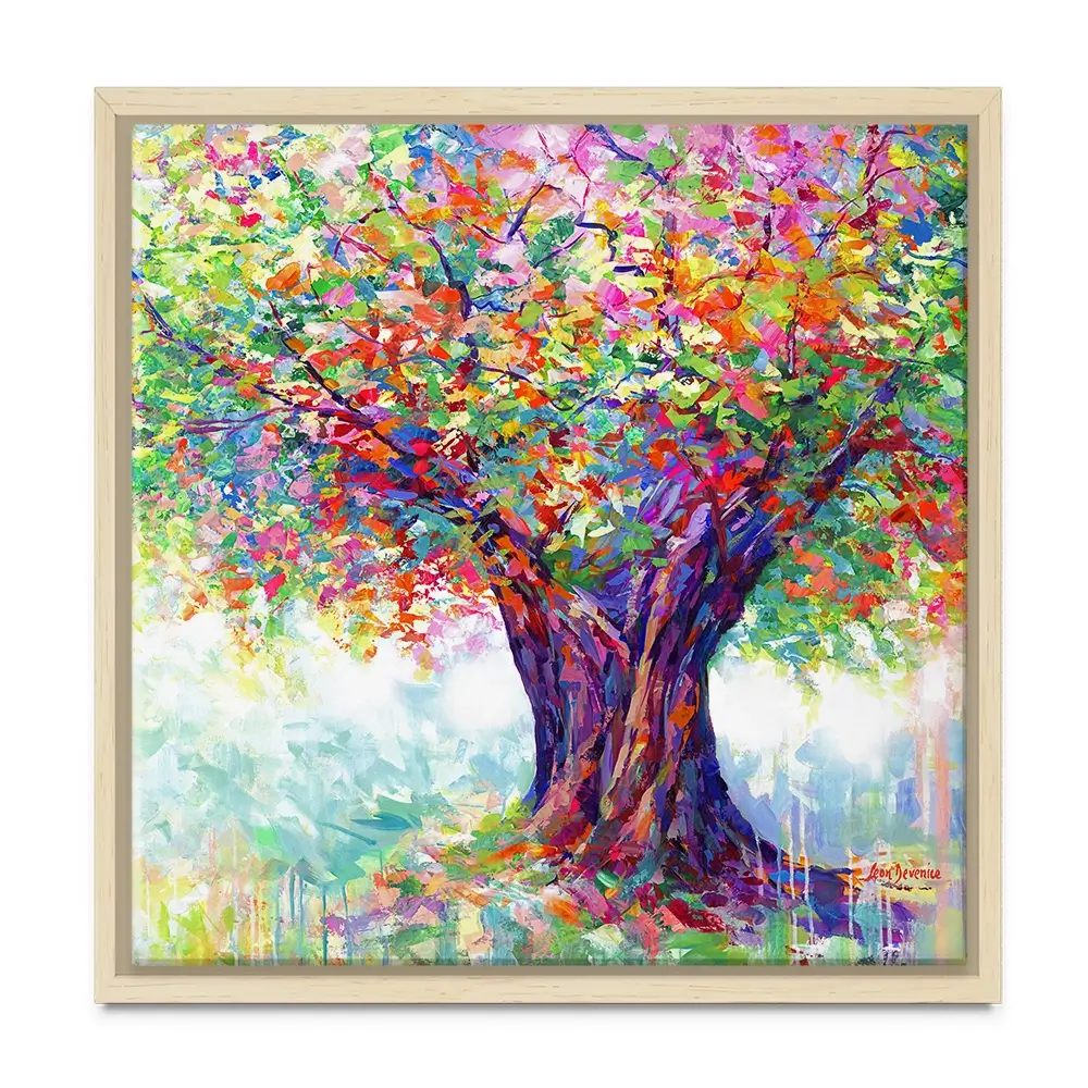 The Tree Of Endless Joy Square Canvas Print The Tree Of Endless Joy Square Canvas Print wall art product Leon Devenice