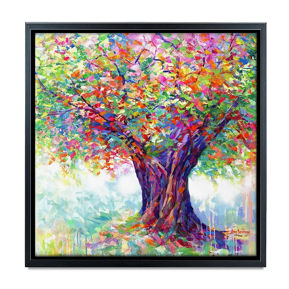 The Tree Of Endless Joy Square Canvas Print The Tree Of Endless Joy Square Canvas Print wall art product Leon Devenice