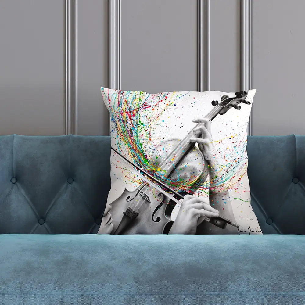 The Violin Solo Cushion The Violin Solo Cushion wall art product Ashvin Harrison