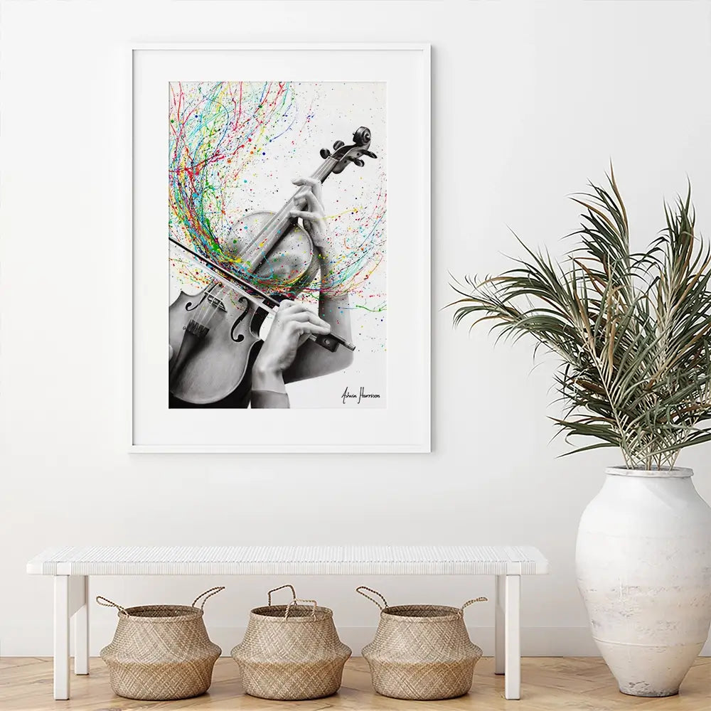 The Violin Solo Framed Art Print The Violin Solo Framed Art Print wall art product Ashvin Harrison