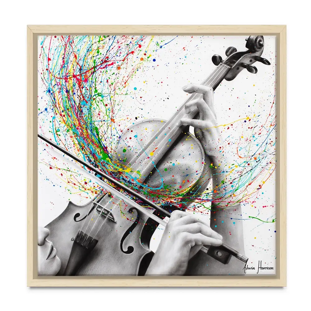 The Violin Solo Square Canvas Print The Violin Solo Square Canvas Print wall art product Ashvin Harrison