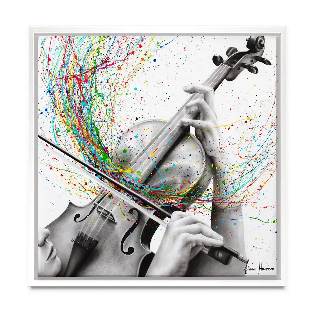 The Violin Solo Square Canvas Print The Violin Solo Square Canvas Print wall art product Ashvin Harrison