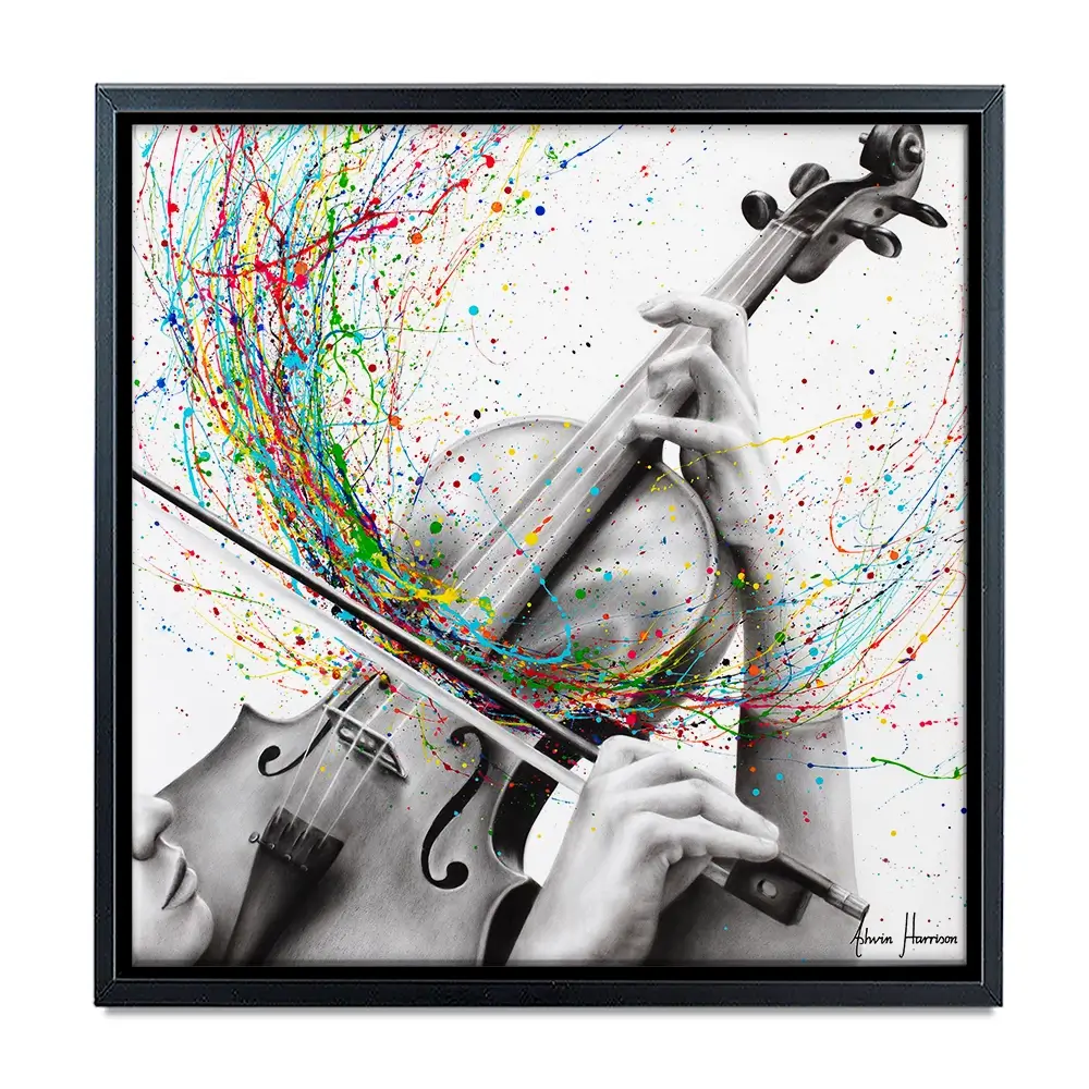 The Violin Solo Square Canvas Print The Violin Solo Square Canvas Print wall art product Ashvin Harrison