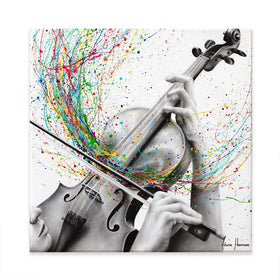 The Violin Solo Square Canvas Print The Violin Solo Square Canvas Print wall art product Ashvin Harrison