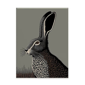 The Watchful Hare Canvas Print The Watchful Hare Canvas Print wall art product P & M Print Gallery