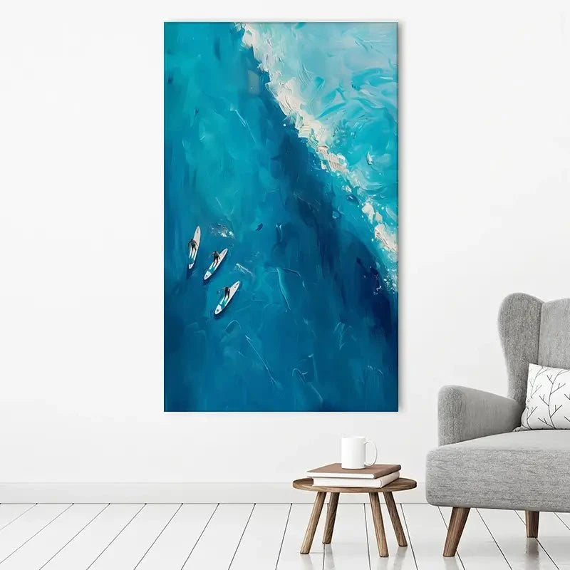 The Wave Ahead Canvas Print The Wave Ahead Canvas Print wall art product LSR Design Studio - Independent