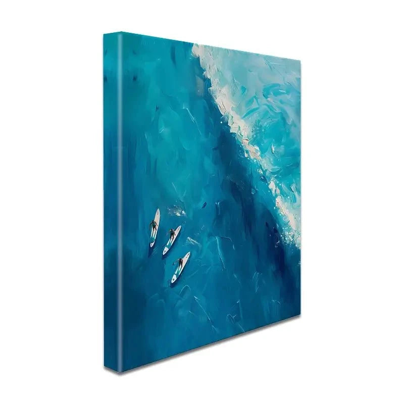 The Wave Ahead Canvas Print The Wave Ahead Canvas Print wall art product LSR Design Studio - Independent