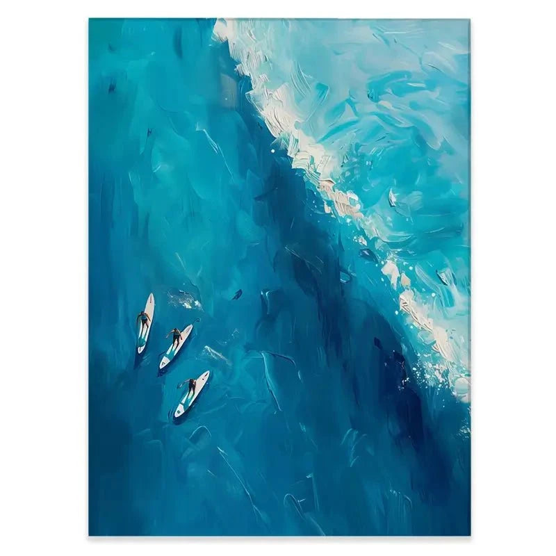 The Wave Ahead Canvas Print The Wave Ahead Canvas Print wall art product LSR Design Studio - Independent