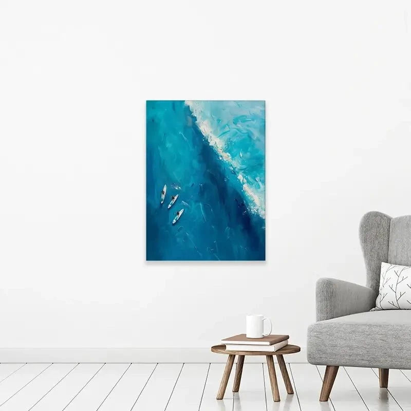 The Wave Ahead Canvas Print The Wave Ahead Canvas Print wall art product LSR Design Studio - Independent