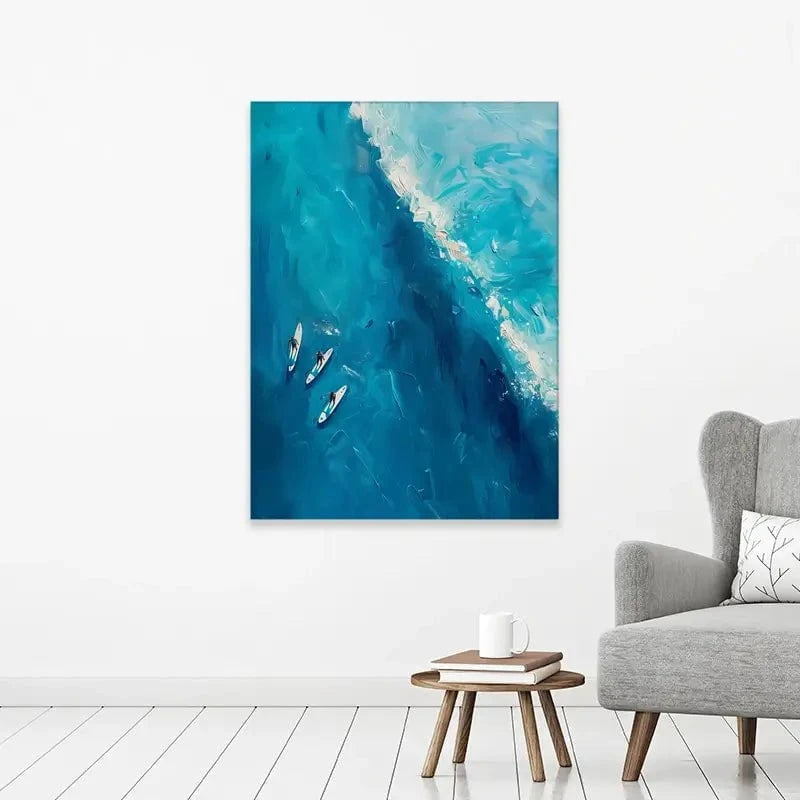 The Wave Ahead Canvas Print The Wave Ahead Canvas Print wall art product LSR Design Studio - Independent