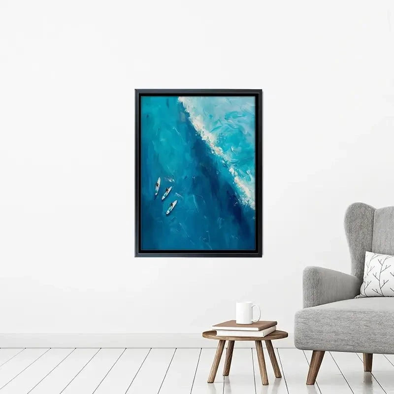 The Wave Ahead Canvas Print The Wave Ahead Canvas Print wall art product LSR Design Studio - Independent