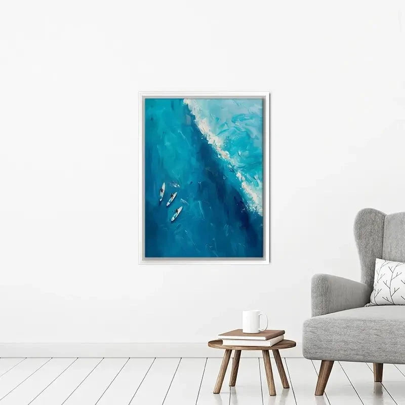 The Wave Ahead Canvas Print The Wave Ahead Canvas Print wall art product LSR Design Studio - Independent