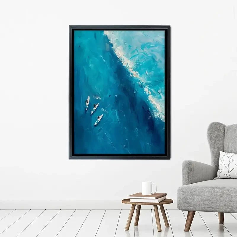 The Wave Ahead Canvas Print The Wave Ahead Canvas Print wall art product LSR Design Studio - Independent