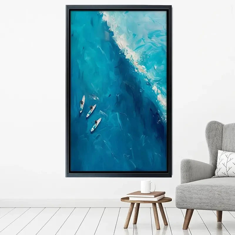 The Wave Ahead Canvas Print The Wave Ahead Canvas Print wall art product LSR Design Studio - Independent