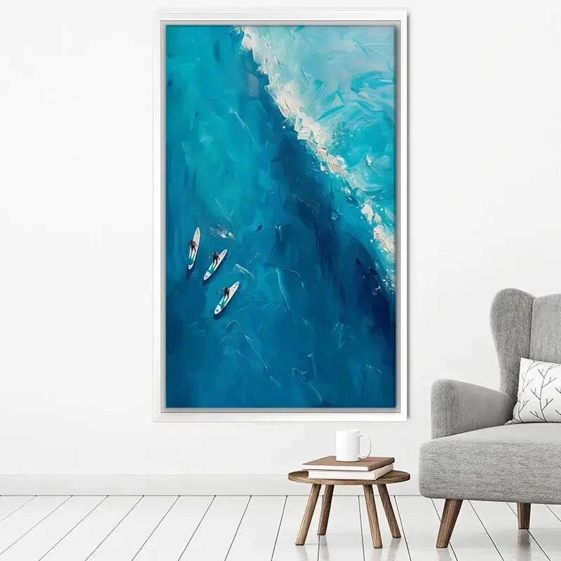 The Wave Ahead Canvas Print The Wave Ahead Canvas Print wall art product LSR Design Studio - Independent