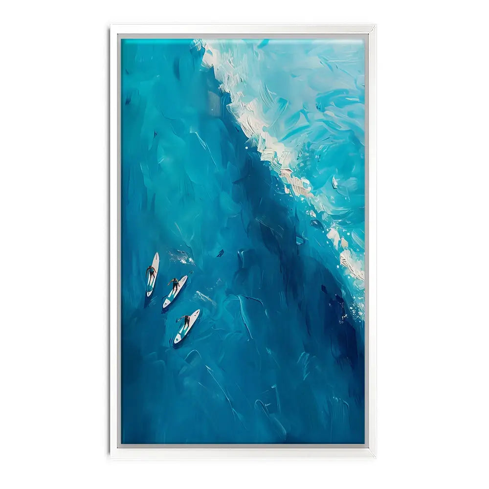 The Wave Ahead Canvas Print The Wave Ahead Canvas Print wall art product LSR Design Studio - Independent