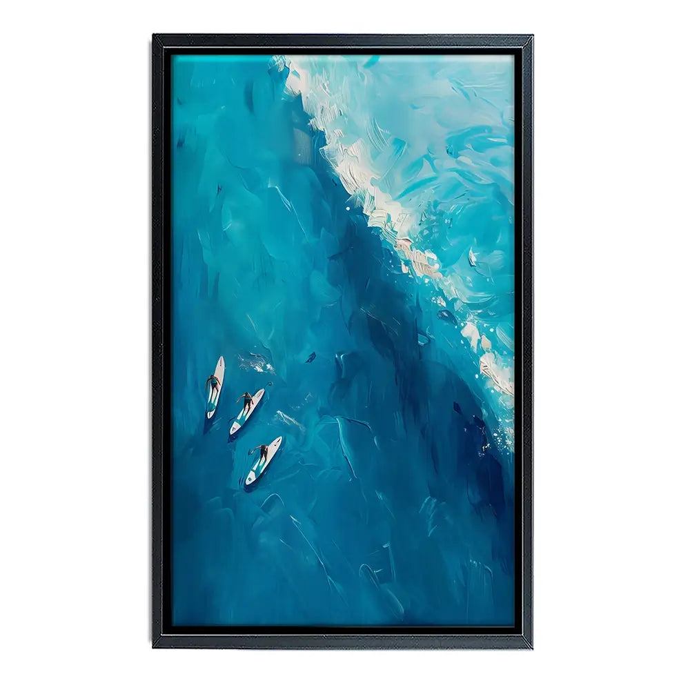 The Wave Ahead Canvas Print The Wave Ahead Canvas Print wall art product LSR Design Studio - Independent
