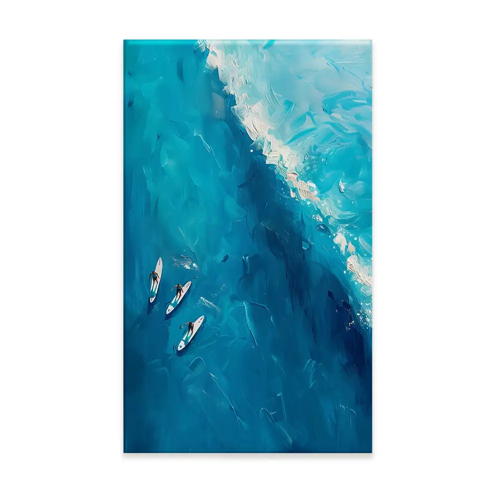 The Wave Ahead Canvas Print The Wave Ahead Canvas Print wall art product LSR Design Studio - Independent