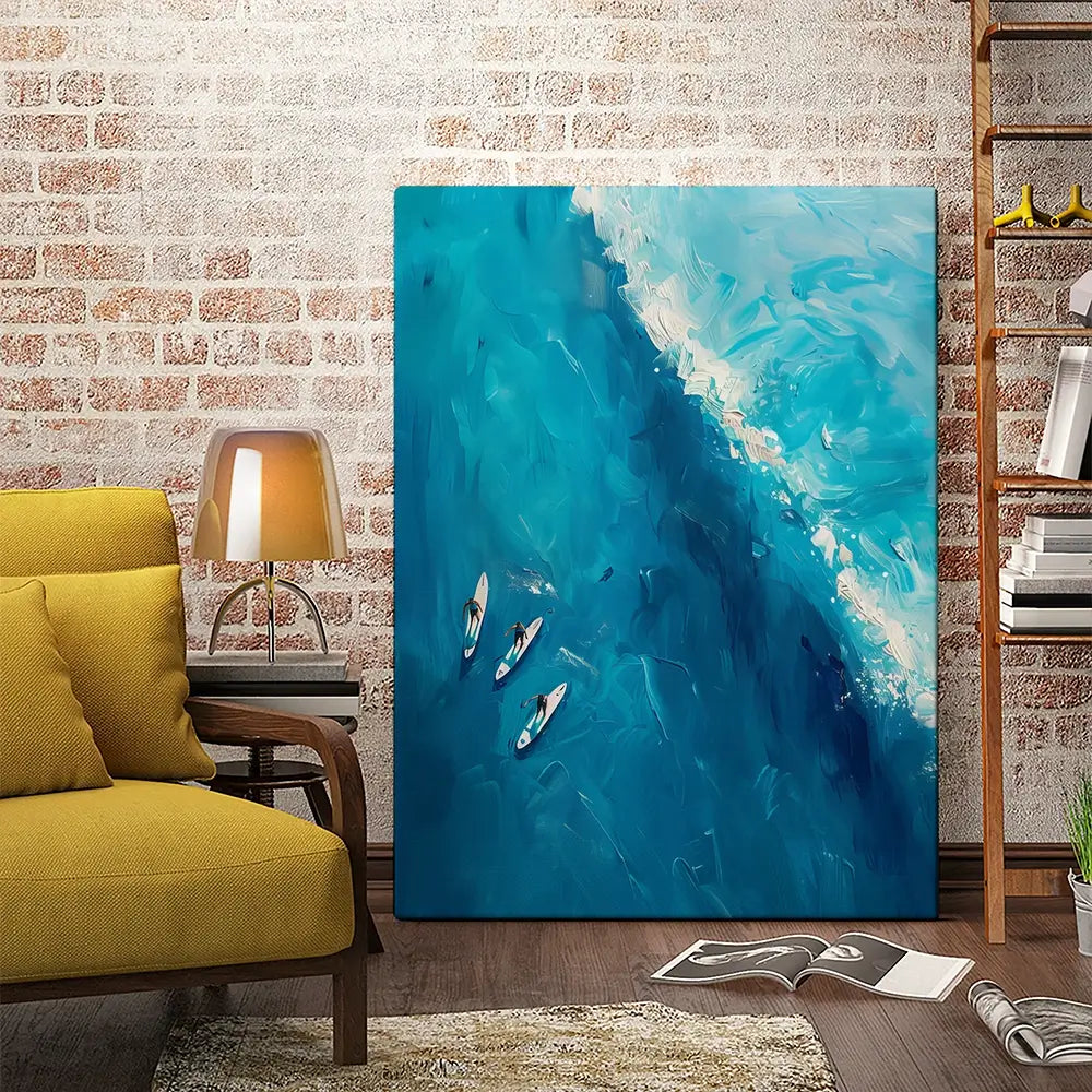 The Wave Ahead Canvas Print The Wave Ahead Canvas Print wall art product LSR Design Studio - Independent