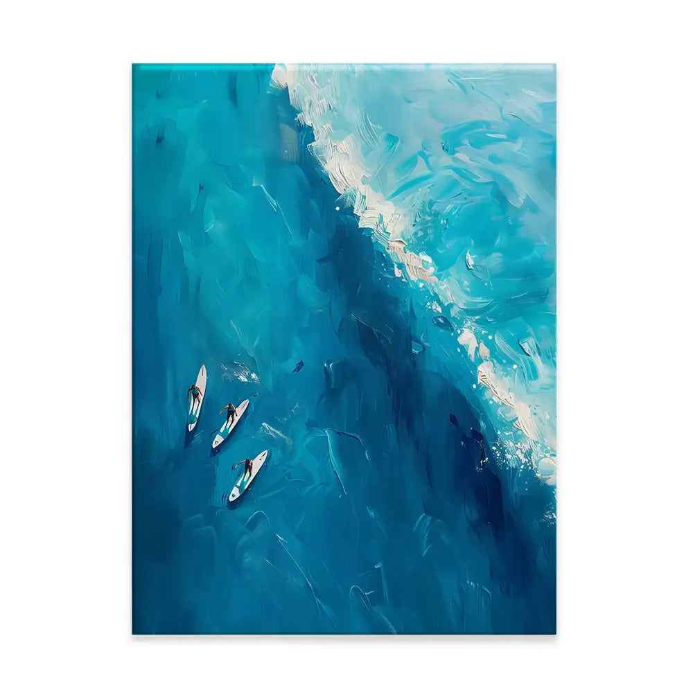 The Wave Ahead Canvas Print The Wave Ahead Canvas Print wall art product LSR Design Studio - Independent