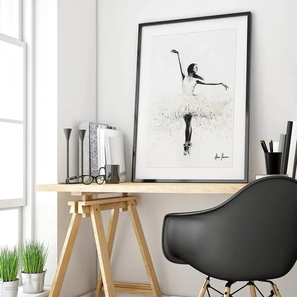 The White Swan Framed Art Print The White Swan Framed Art Print wall art product Ashvin Harrison