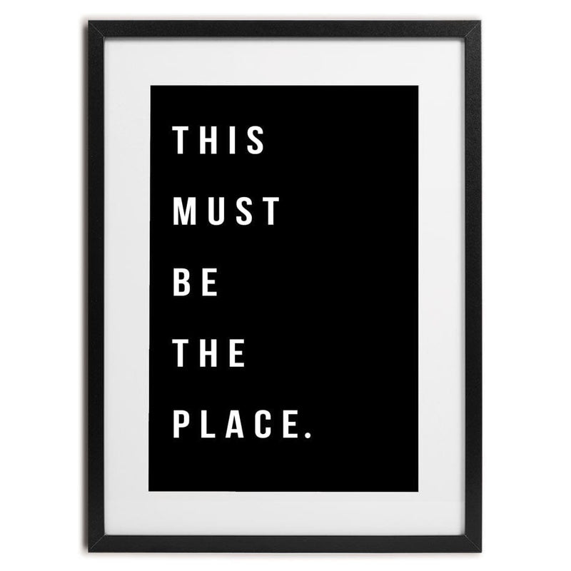 This Must Be The Place Framed Art Print wall art product K Lyon