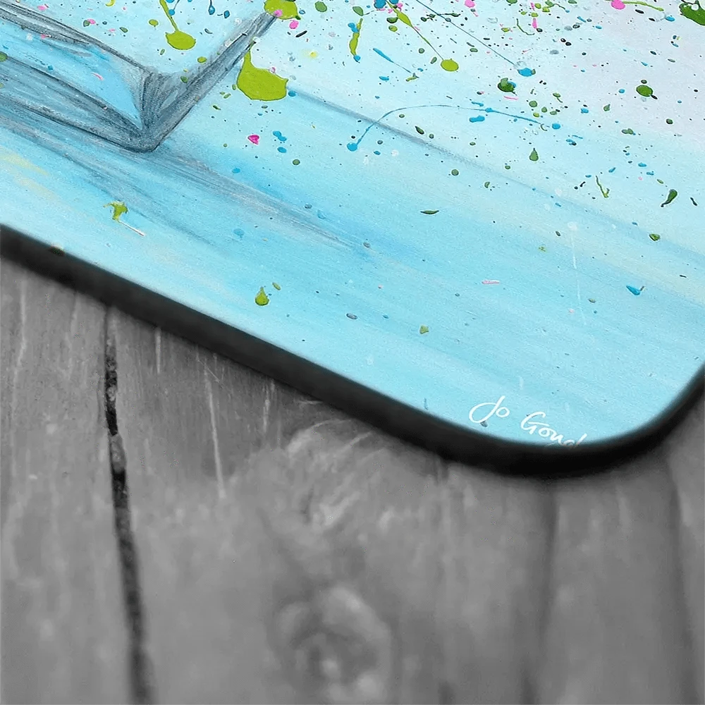 Thoughts Of You Coaster Set Rainbow Soul Tree Coaster Set | Rainbow Soul Tree Art Coasters wall art product Jo Gough