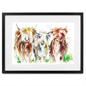 Three Amigos Framed Art Print Three Amigos Framed Art Print wall art product Nicola Jane Rowles