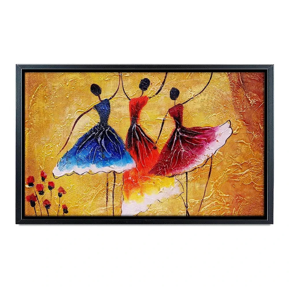 Three Dancing Ladies Canvas Print Three Dancing Ladies Canvas Print wall art product CYC / Shutterstock