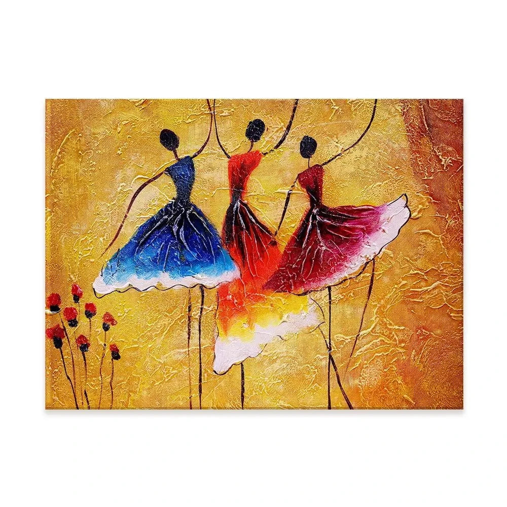 Three Dancing Ladies Canvas Print Three Dancing Ladies Canvas Print wall art product CYC / Shutterstock