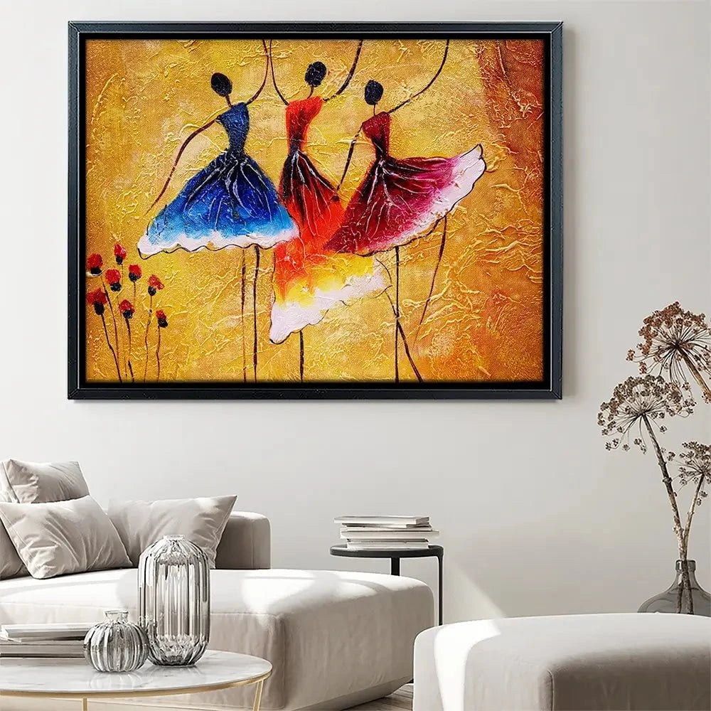 Three Dancing Ladies Canvas Print Three Dancing Ladies Canvas Print wall art product CYC / Shutterstock