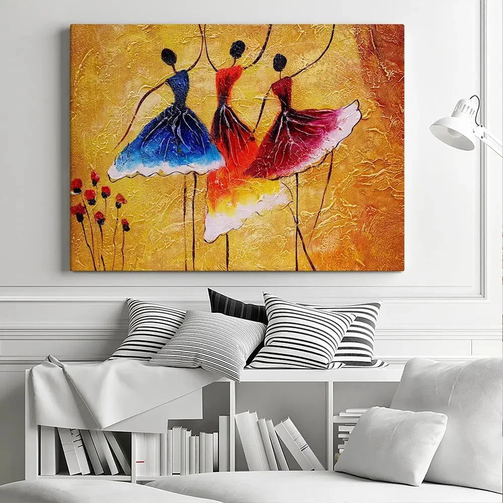 Three Dancing Ladies Canvas Print Three Dancing Ladies Canvas Print wall art product CYC / Shutterstock
