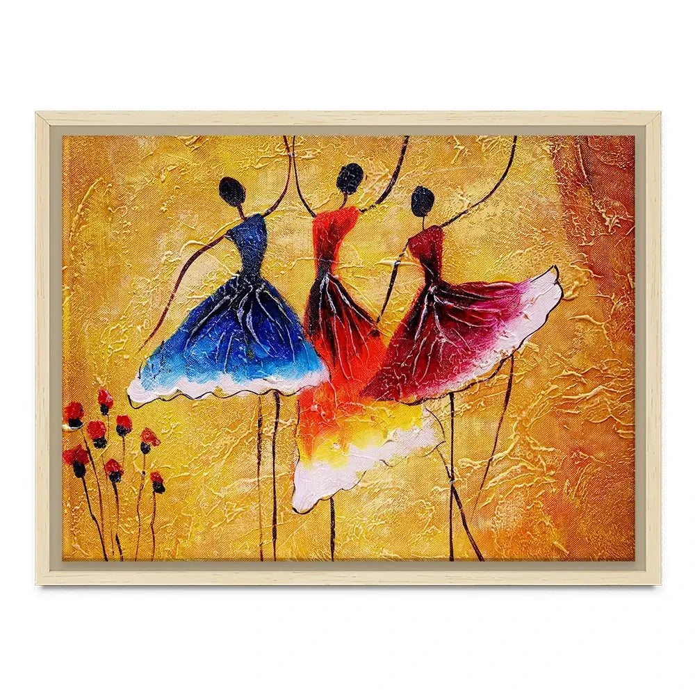Three Dancing Ladies Canvas Print Three Dancing Ladies Canvas Print wall art product CYC / Shutterstock