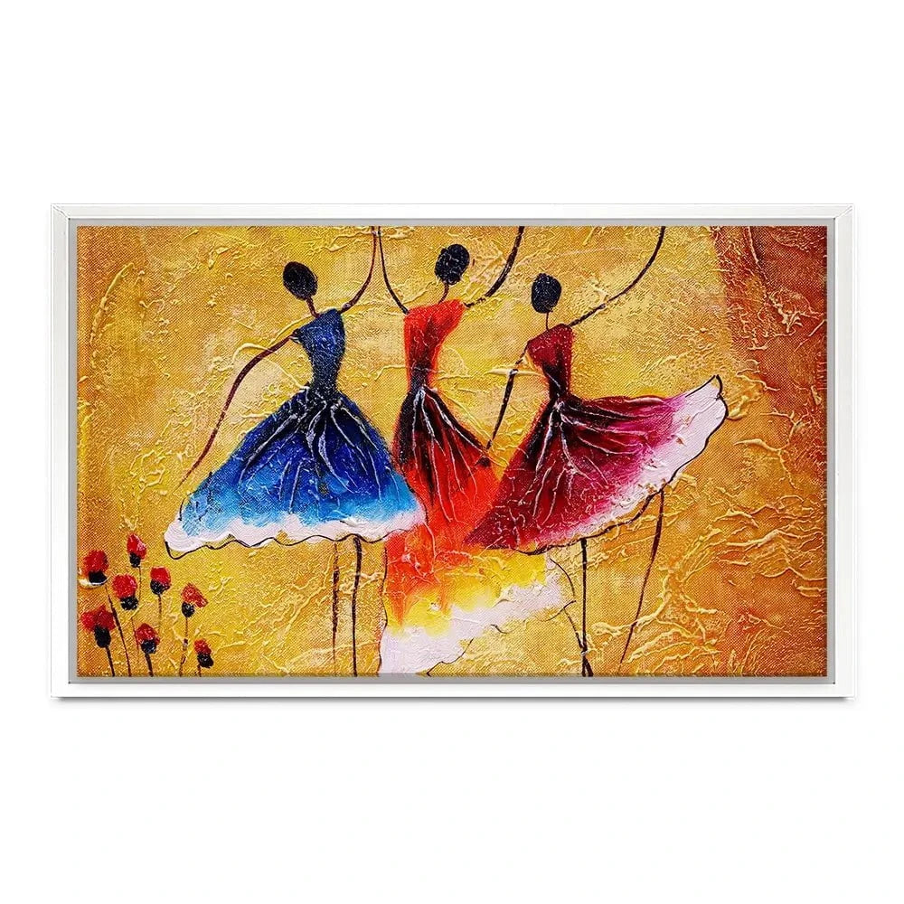 Three Dancing Ladies Canvas Print Three Dancing Ladies Canvas Print wall art product CYC / Shutterstock